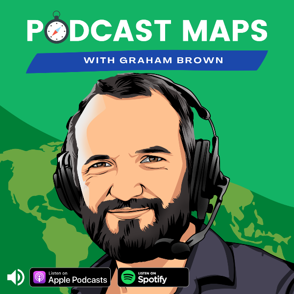 Profile artwork for Podcast Maps by Graham Brown (all about Podcast SEO)